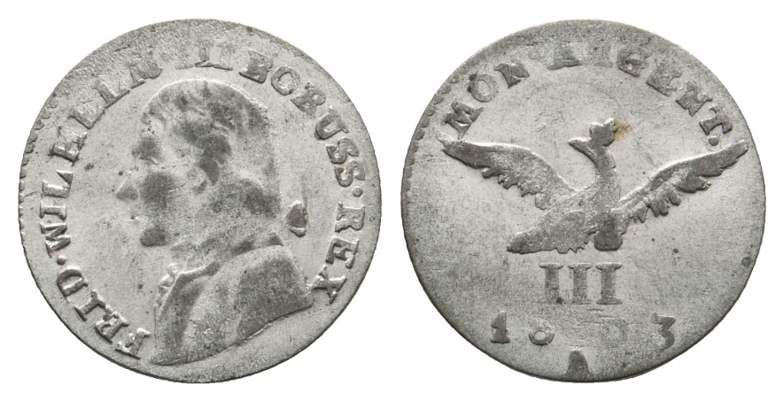  Altdeutschland; Preußen; Kleinmünze 1803?   