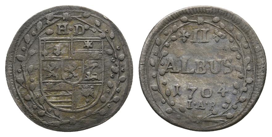  Altdeutschland; Hessen; Kleinmünze 1704   