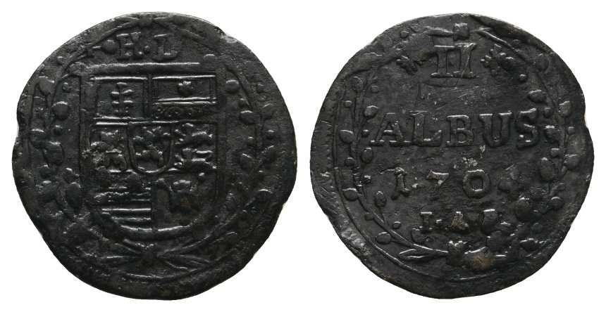  Altdeutschland; Hessen; Kleinmünze 1704   