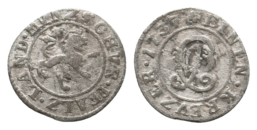  Altdeutschland; Pfalz; Kleinmünze 1737   