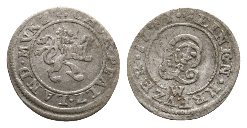  Altdeutschland; Pfalz; Kleinmünze 1747   