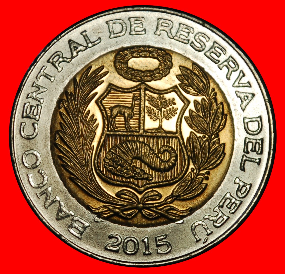  Ⰶ NAZCA CONDOR (1994-2025): PERU ★ 5 NEW SOLES 2015 DISCOVERY COIN! UNC ★LOW START ★ NO RESERVE!   