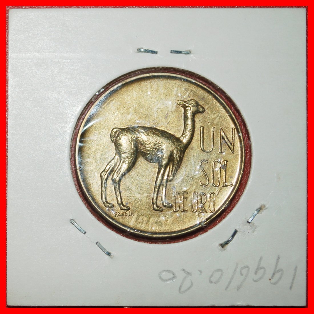  Ⰶ VICUGNA (1966-1975): PERU ★ 1 SOL DE ORO 1967! CORNUCOPIA! UNC MINT LUSTRE★LOW START ★ NO RESERVE!   