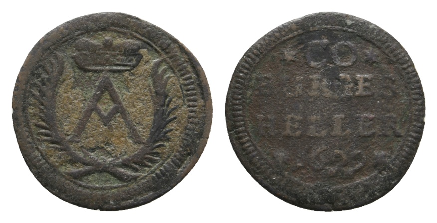  Altdeutschland; Sachsen; Kleinmünze 1699   