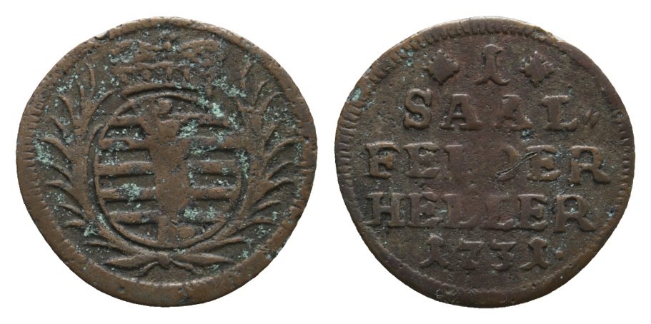  Altdeutschland; Sachsen; Kleinmünze 1731   