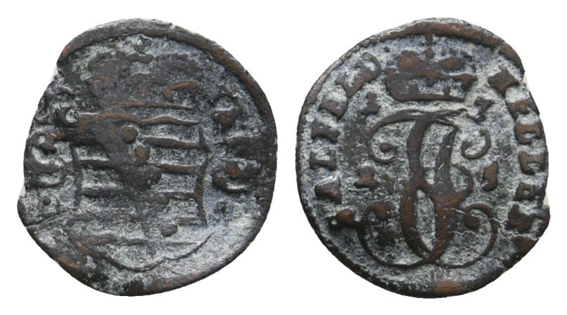  Altdeutschland; Sachsen; Kleinmünze 1725   