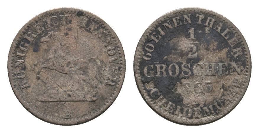  Altdeutschland; Kleinmünze 1865   