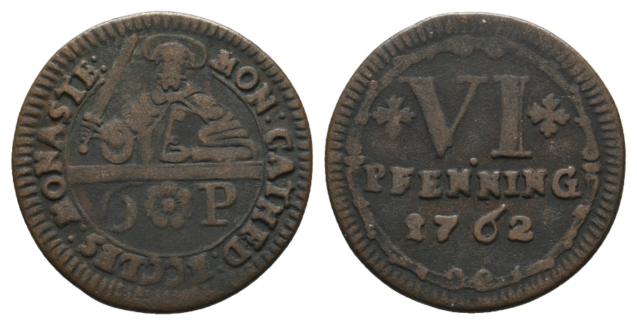  Altdeutschland; Kleinmünze 1762   
