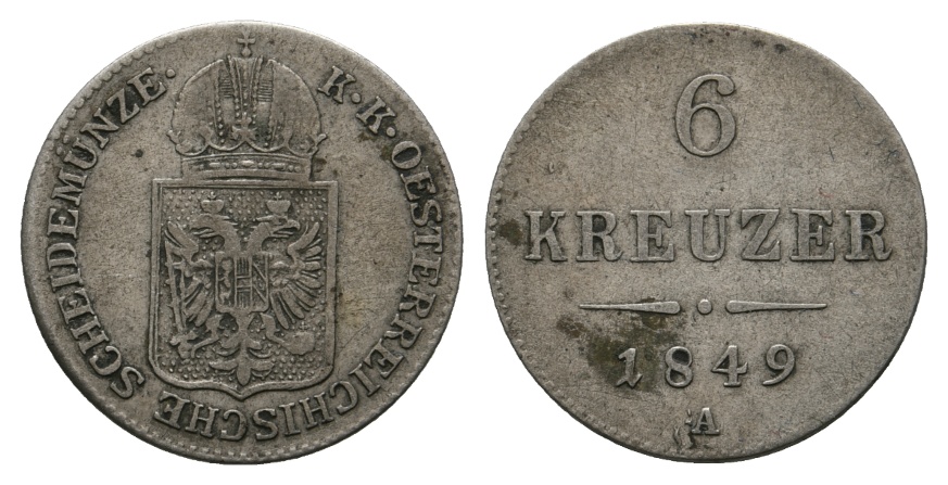  Altdeutschland; Kleinmünze 1849   