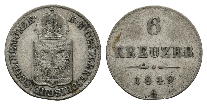  Altdeutschland; Kleinmünze 1849   