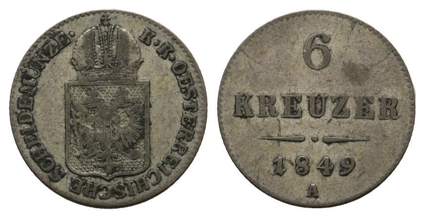  Altdeutschland; Kleinmünze 1849   