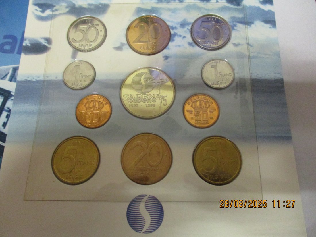  Coin Set Belgien 1998 Gewicht: 120g   