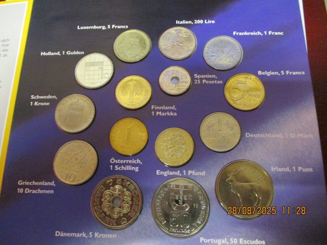  Coin Set Kursmünzen Europas Gewicht: 164g   
