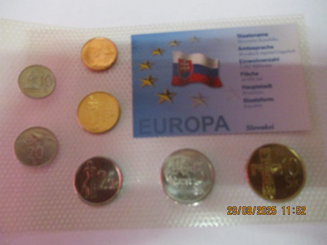  Kursmünzen Slowakei siehe Foto Gewicht: Ca- 30g/- 1   