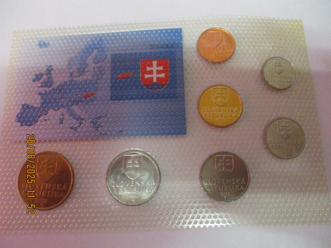  Kursmünzen Slowakei siehe Foto Gewicht: Ca- 30g/- 1   