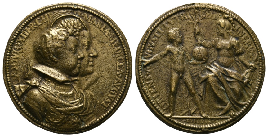  Medaille; Frankreich; Messing; Gußmedaille; Ø 48,57 mm; 41,74 g   