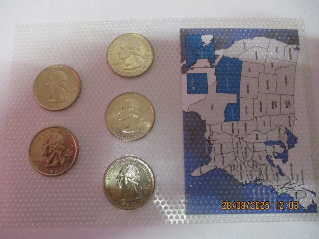  Kursmünzen USA siehe Foto Gewicht: Ca- 30g/- 1   