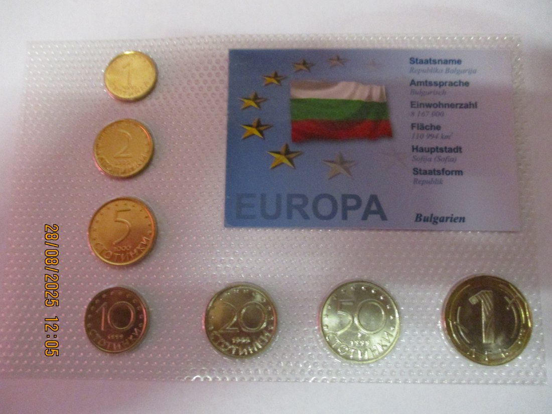  Kursmünzen Bulgarien siehe Foto Gewicht: Ca- 33g/- 1   
