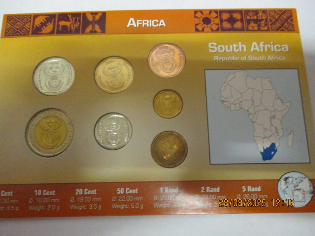  Kursmünzen Afrika siehe Foto Gewicht: Ca- 55g/- 3   