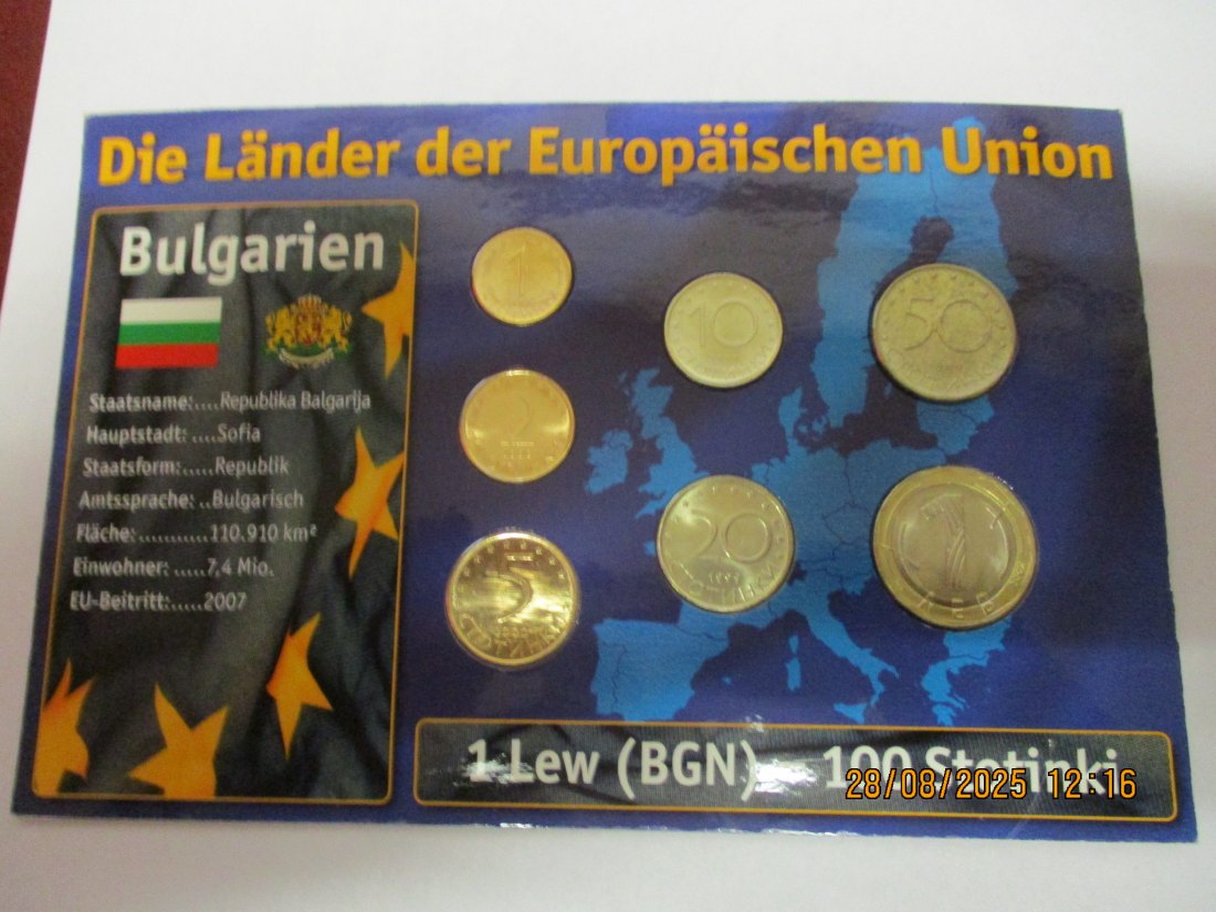  Kursmünzen Bulgarien siehe Foto Gewicht: Ca- 55g/- 3   