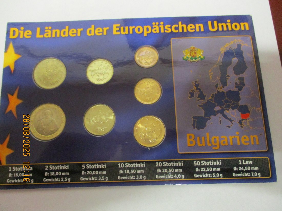  Kursmünzen Bulgarien siehe Foto Gewicht: Ca- 55g/- 3   