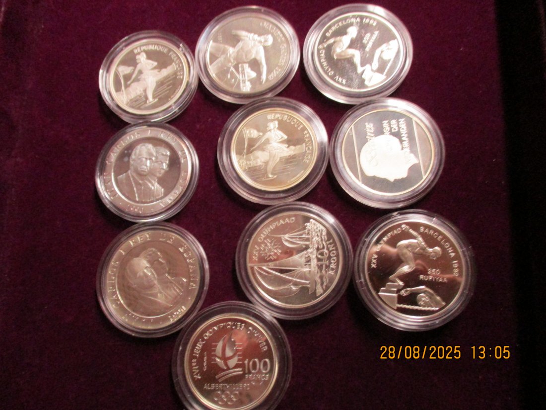  Lot - Sammlung Münzen 925er Silber Ca: 268,4 Gramm RAU /1   