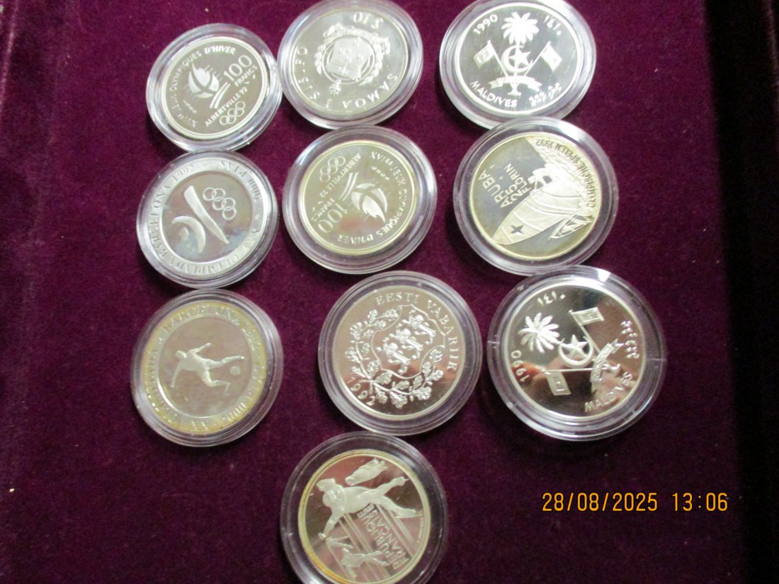  Lot - Sammlung Münzen 925er Silber Ca: 268,4 Gramm RAU /1   