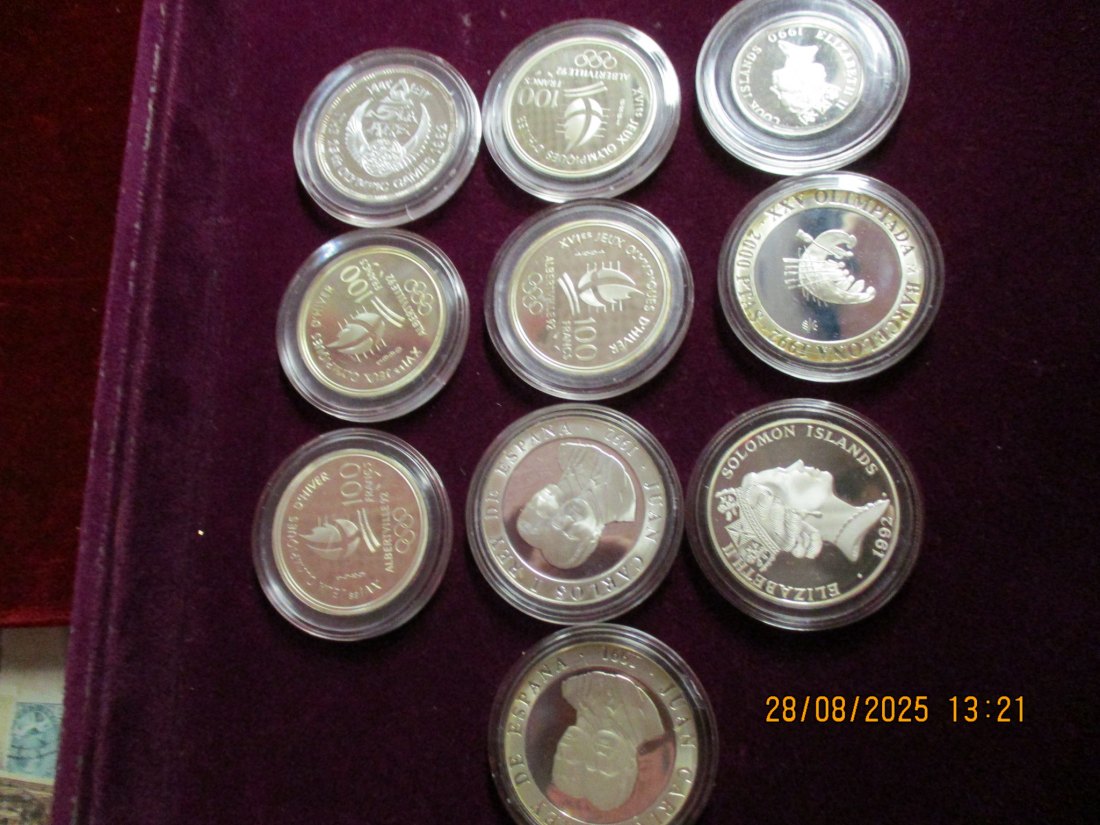  Lot - Sammlung Münzen 925er Silber Ca: 244 Gramm RAU /4   