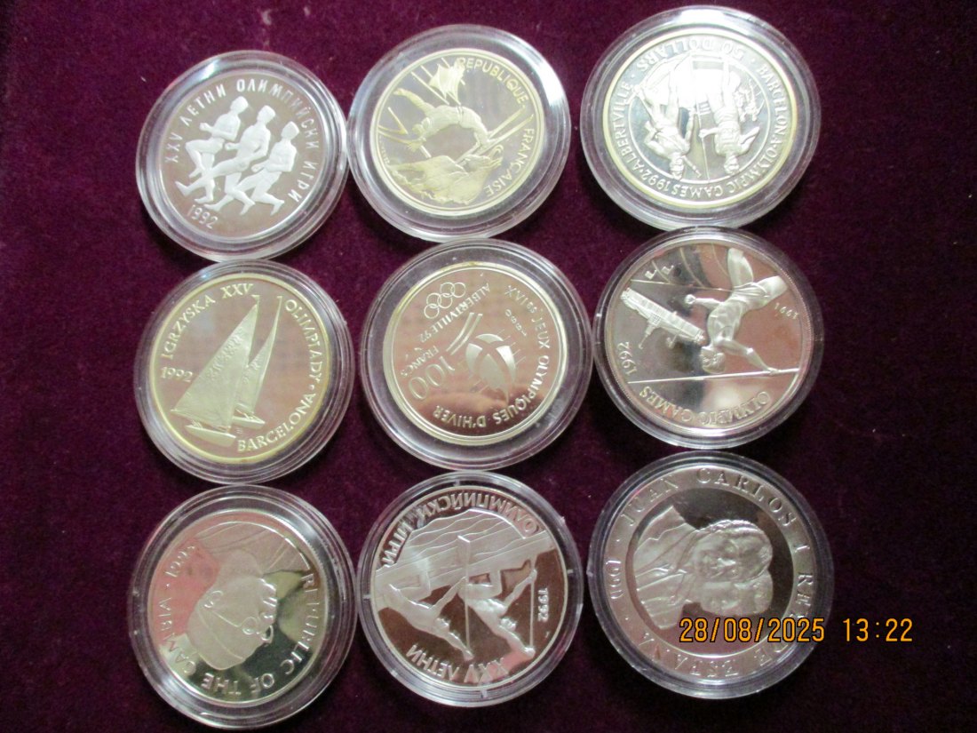  Lot - Sammlung Münzen 925er Silber Ca: 254 Gramm RAU /5   