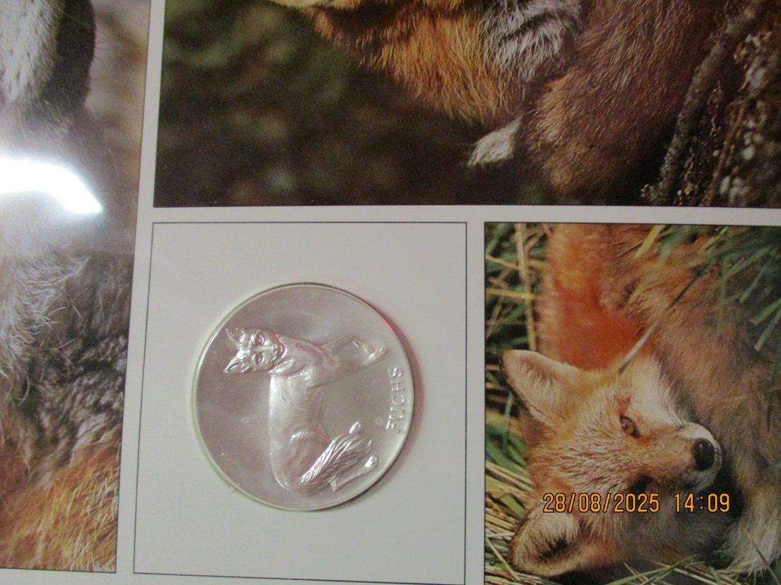  Tiere der Heimat Fuchs 999,9er Silber 17 Gramm   