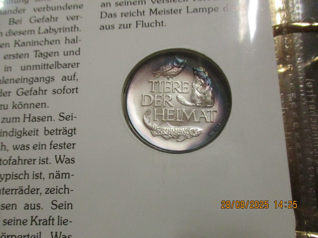  Tiere der Heimat Feldhase 999,9er Silber 17 Gramm   
