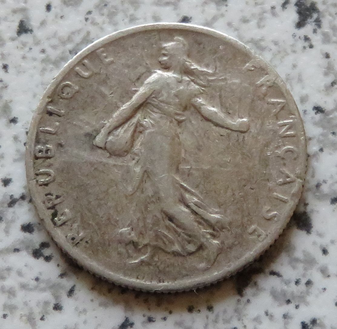  Frankreich 50 Centimes 1907, Belegstück   