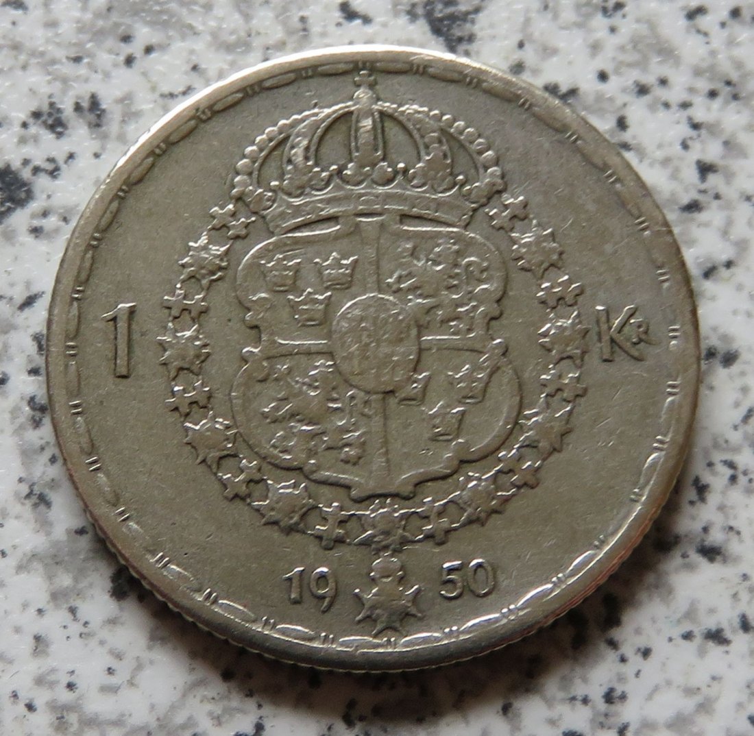  Schweden 1 Krona 1950   