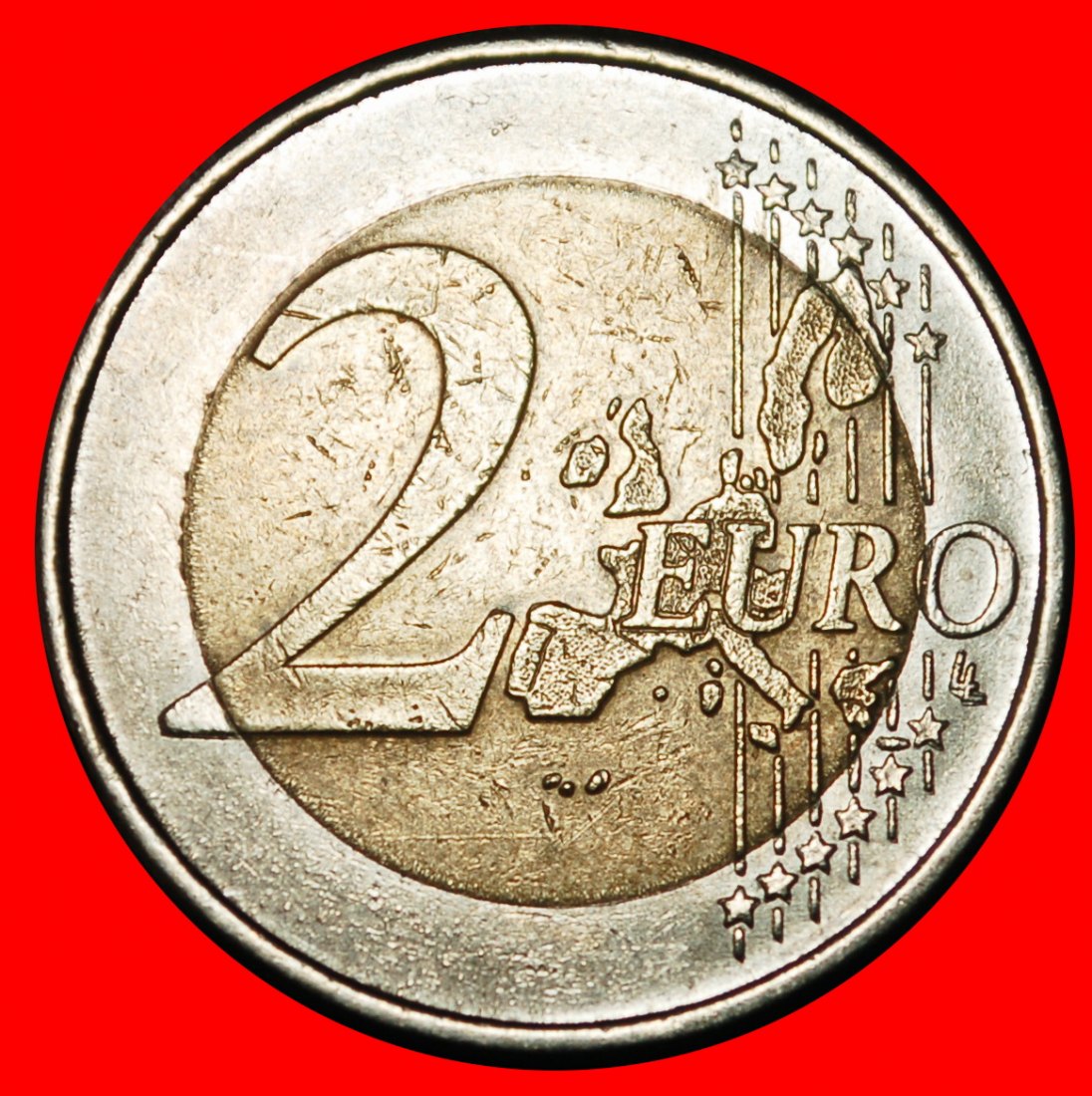  Ⰶ PHALLIC TYPE 2002-2006: GERMANY★ 2 EURO 2002F DOUBLE STARS NOT MULE! BADEN★LOW START ★ NO RESERVE!   