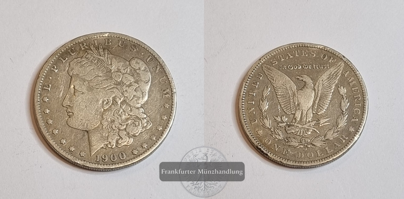  USA  1 Dollar (Morgan Dollar) 1900   FM-Frankfurt Feingewicht: 24,06g   