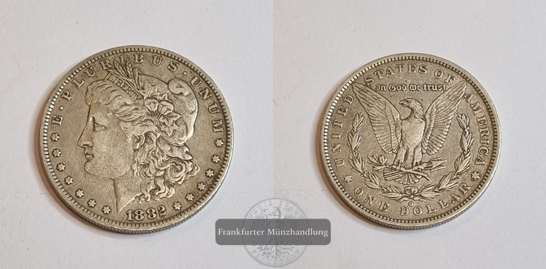  USA  1 Dollar (Morgan Dollar) 1882   FM-Frankfurt Feingewicht: 24,06g   