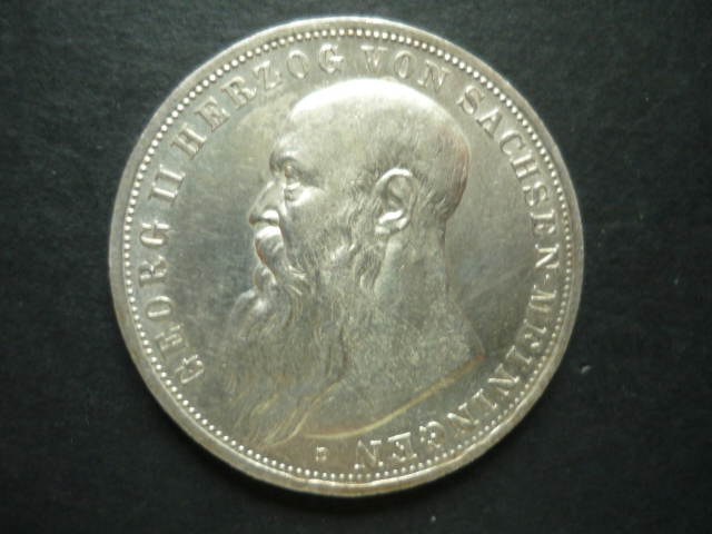 SACHSEN MEININGEN 3 MARK 1913 SELTEN!!