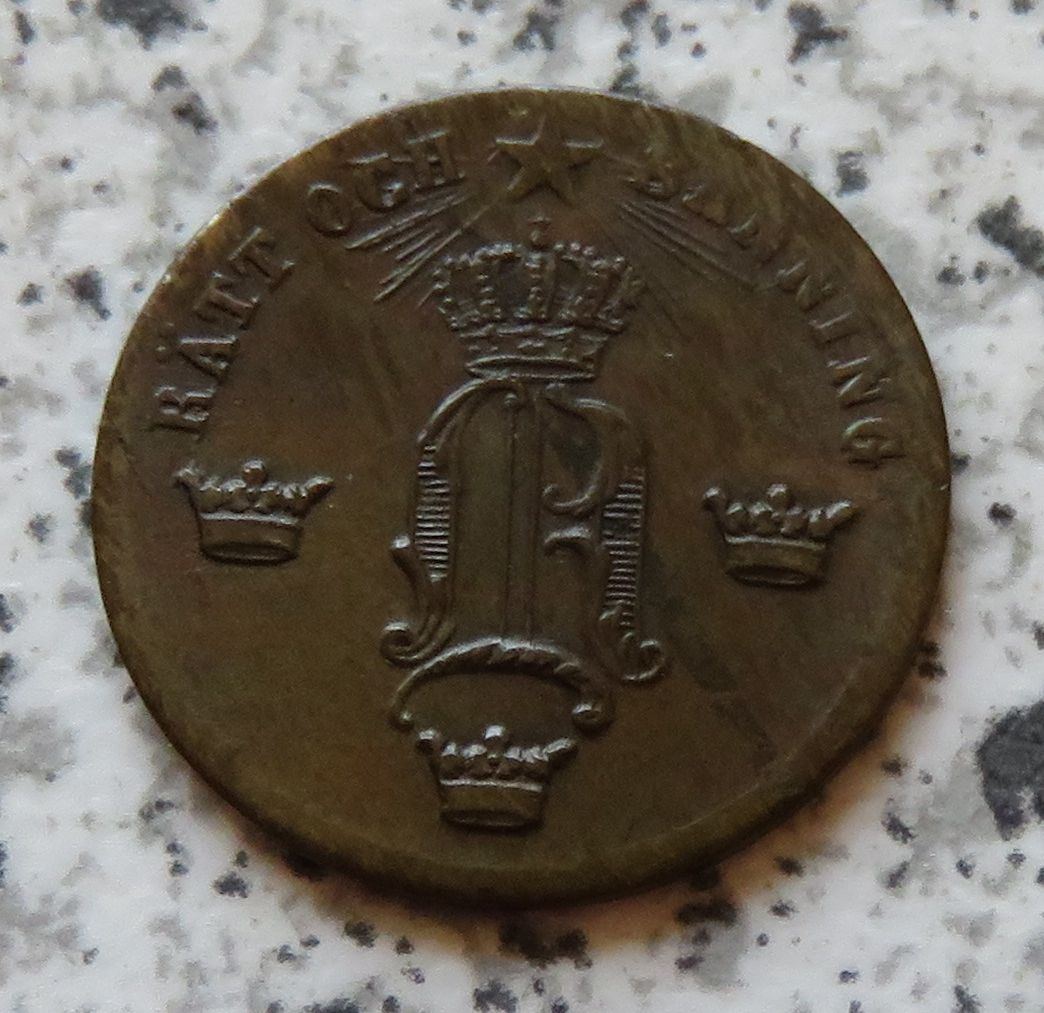 Schweden 1/2 Öre 1857   