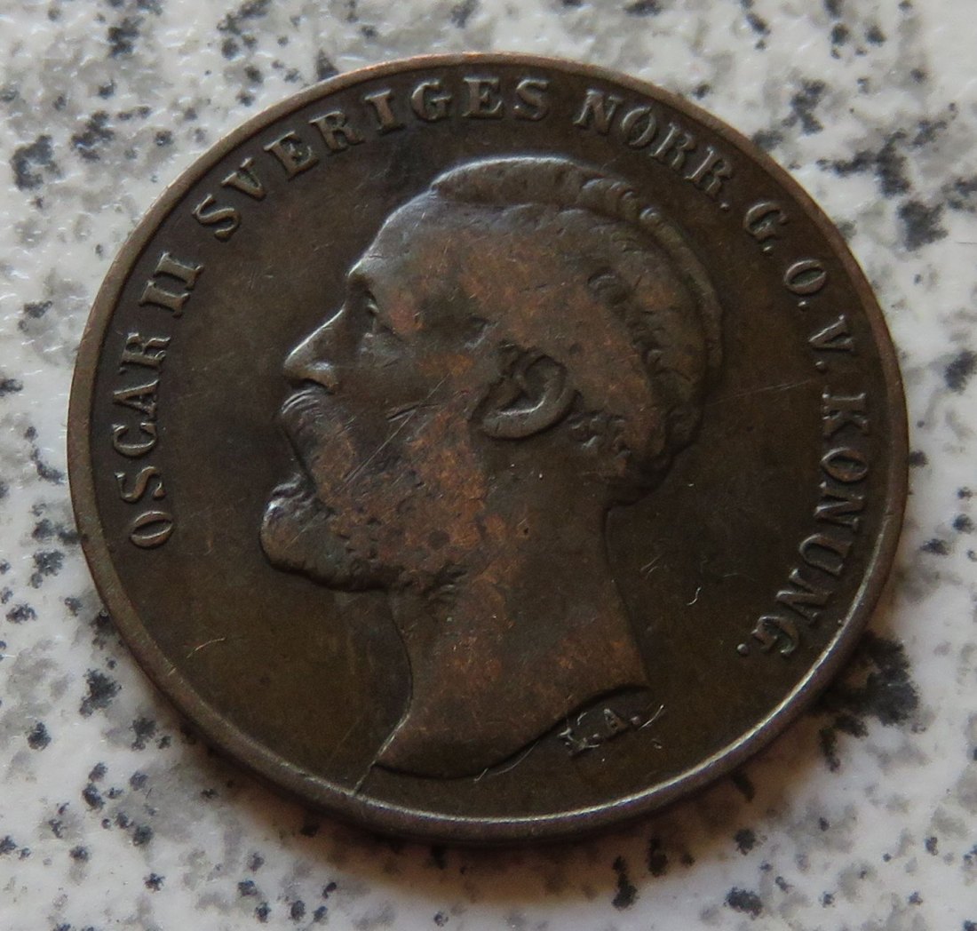  Schweden 1 Öre 1873 L.A.   