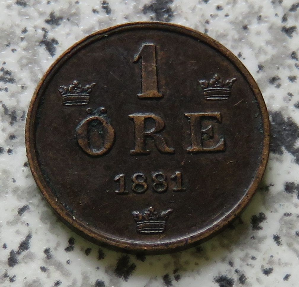  Schweden 1 Öre 1881   
