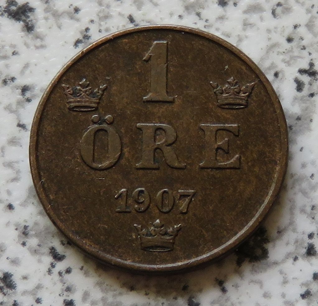  Schweden 1 Öre 1907   