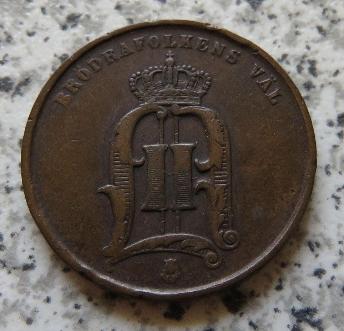  Schweden 2 Öre 1874   