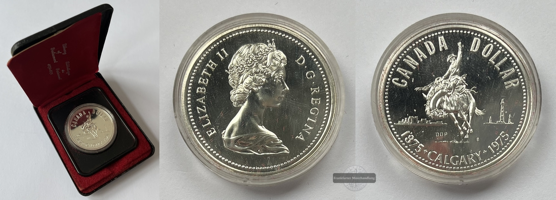  Kanada 1 Dollar 1976 Parlamentsbibliothek KM#106 FM-Frankfurt Feinsilber: 11,65g   