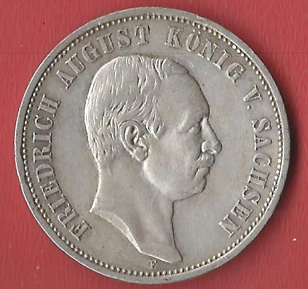  3 Mark Sachsen 1909  Koblenzer Muenzen Studio Münzankauf Koblenz Frank Maurer AL402   