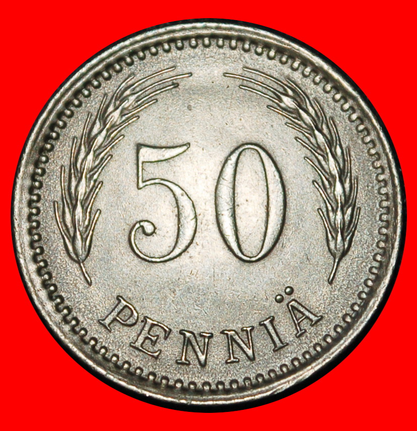 Ⰶ LION (1921-1948): FINLAND ★ 50 PENCE 1921H!★LOW START ★ NO RESERVE!