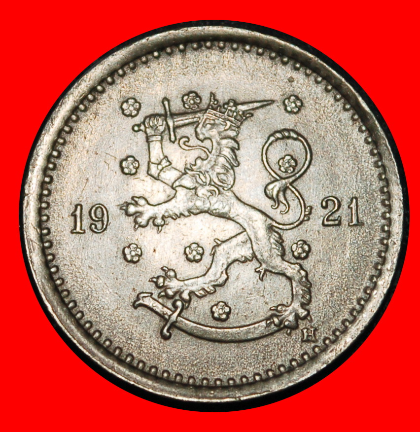  Ⰶ LION (1921-1948): FINLAND ★ 50 PENCE 1921H!★LOW START ★ NO RESERVE!   