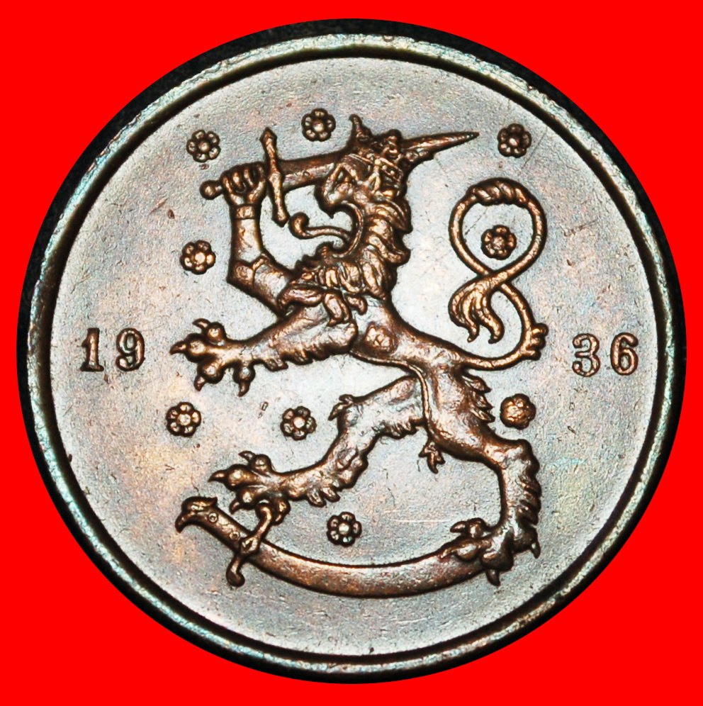  Ⰶ LION (1919-1940): FINLAND ★ 10 PENCE 1936!★LOW START ★ NO RESERVE!   