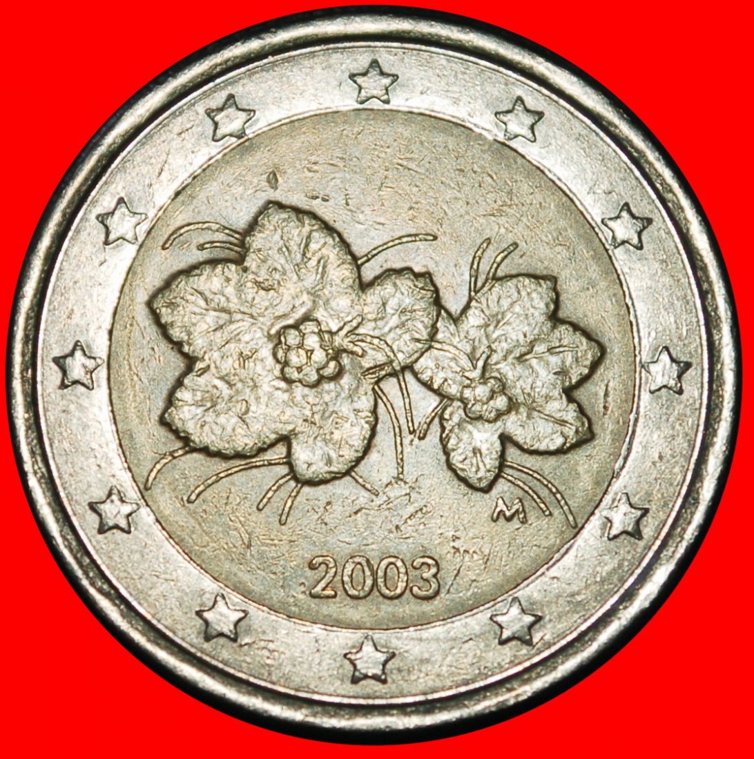  Ⰶ PHALLIC TYPE (1999-2024): FINLAND ★ 2 EUROS 2003 CLOUDBERRY!★LOW START ★ NO RESERVE!   