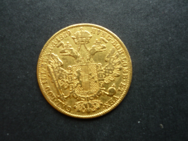  ÖSTERREICH 1 Dukat 1859 GOLD!   