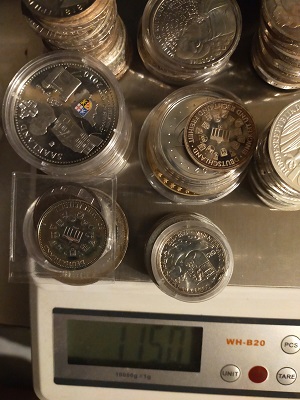  MEGA Silbermünzen Konvulot 78 Silbermünzen 1,150 Gramm!   